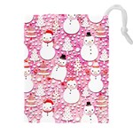 Cute Snowmen With Hats, Adoxali, Christmas Drawstring Pouch (5XL)