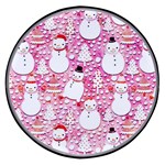 Cute Snowmen With Hats, Adoxali, Christmas Wireless Fast Charger(Black)