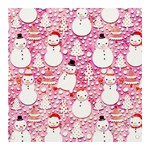 Cute Snowmen With Hats, Adoxali, Christmas Banner and Sign 3  x 3 