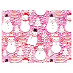 Cute Snowmen With Hats, Adoxali, Christmas Two Sides Premium Plush Fleece Blanket (Baby Size)