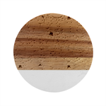 Cute Snowmen With Hats, Adoxali, Christmas Marble Wood Coaster (Round)