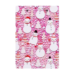 Cute Snowmen With Hats, Adoxali, Christmas A5 Acrylic Clipboard from ArtsNow.com Back