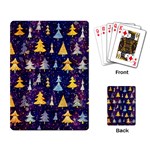 Gold And Blue Trees, Adoxali, Christmas Playing Cards Single Design (Rectangle)