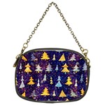 Gold And Blue Trees, Adoxali, Christmas Chain Purse (One Side)