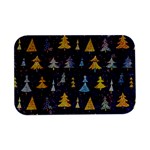 Gold And Blue Trees, Adoxali, Christmas Open Lid Metal Box (Silver)  