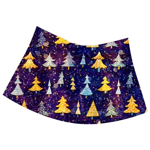 Gold And Blue Trees, Adoxali, Christmas Babydoll Tankini Top from ArtsNow.com Back