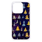 Gold And Blue Trees, Adoxali, Christmas iPhone 14 Pro TPU UV Print Case