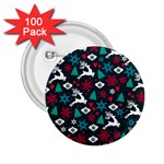 Holiday Season Pattern 2.25  Buttons (100 pack) 