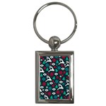 Holiday Season Pattern Key Chain (Rectangle)