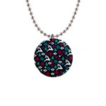 Holiday Season Pattern 1  Button Necklace