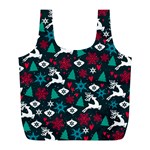 Holiday Season Pattern Full Print Recycle Bag (L)