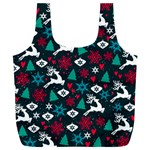 Holiday Season Pattern Full Print Recycle Bag (XXXL)