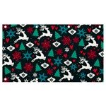 Holiday Season Pattern Banner and Sign 7  x 4 