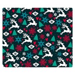 Holiday Season Pattern Premium Plush Fleece Blanket (Small)