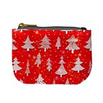 White And Red Trees, Adoxali, Christmas Mini Coin Purse