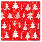 White And Red Trees, Adoxali, Christmas Square Satin Scarf (36  x 36 )