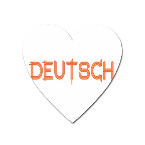 Deutsch Heart Magnet from ArtsNow.com Front