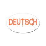 Deutsch Sticker Oval (100 pack)