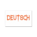 Deutsch Sticker Rectangular (10 pack)