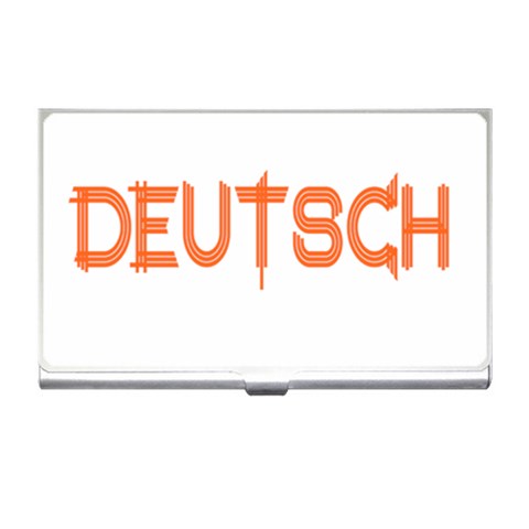 Deutsch Business Card Holder from ArtsNow.com Front