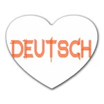 Deutsch Heart Mousepad