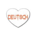 Deutsch Rubber Coaster (Heart)