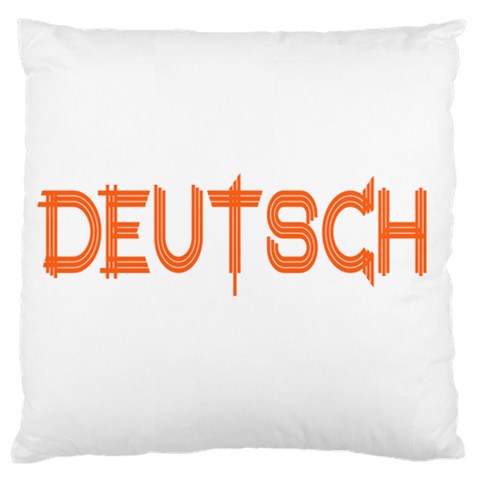 Deutsch Large Premium Plush Fleece Cushion Case (Two Sides) from ArtsNow.com Front