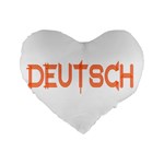 Deutsch Standard 16  Premium Flano Heart Shape Cushions