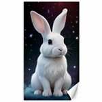 White bunny Canvas 40  x 72 