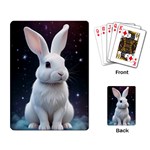 White bunny Playing Cards Single Design (Rectangle)