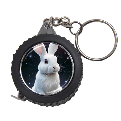 White bunny Measuring Tape from ArtsNow.com Front