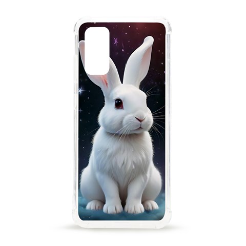 White bunny Samsung Galaxy S20 6.2 Inch TPU UV Case from ArtsNow.com Front