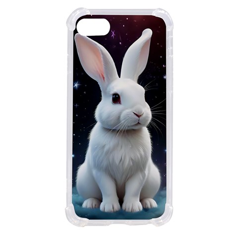 White bunny iPhone SE from ArtsNow.com Front