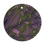 Vibrant Collage Vibes Print Ornament (Round)