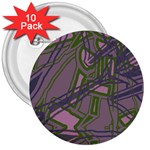 Vibrant Collage Vibes Print 3  Buttons (10 pack) 