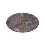 Vibrant Collage Vibes Print Sticker Oval (100 pack)