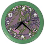 Vibrant Collage Vibes Print Color Wall Clock