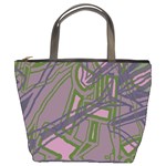 Vibrant Collage Vibes Print Bucket Bag