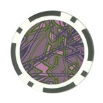 Vibrant Collage Vibes Print Poker Chip Card Guard (10 pack)