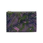 Vibrant Collage Vibes Print Cosmetic Bag (Medium)