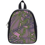 Vibrant Collage Vibes Print School Bag (Small)