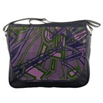 Vibrant Collage Vibes Print Messenger Bag