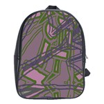 Vibrant Collage Vibes Print School Bag (XL)