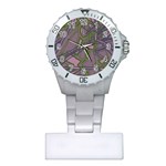 Vibrant Collage Vibes Print Plastic Nurses Watch