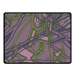 Vibrant Collage Vibes Print Two Sides Fleece Blanket (Small)