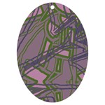 Vibrant Collage Vibes Print UV Print Acrylic Ornament Oval