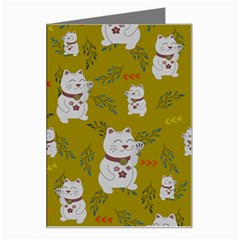 Super Lucky Cat Greeting Card from ArtsNow.com Left