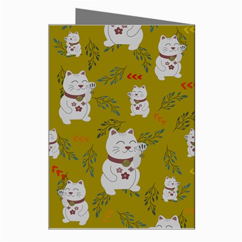 Super Lucky Cat Greeting Card from ArtsNow.com Right