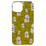 Super Lucky Cat iPhone 14 Black UV Print Case