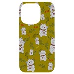 Super Lucky Cat iPhone 14 Pro Black UV Print Case